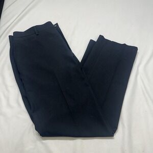 John Henry Men's 36x32 Dress Pants Black Herringbone Classic Fit Polyester‎